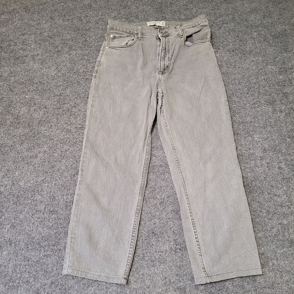 Abercrombie & Fitch Jeans Womens Size 26 Grey The Mom High Rise Denim Casual